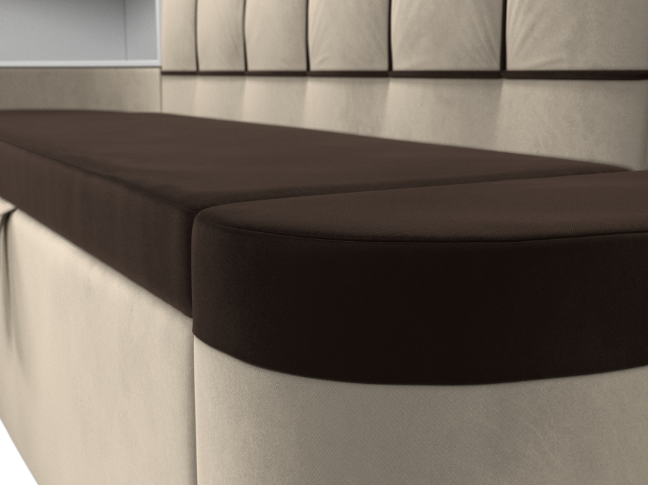 Диваны угловые кухонные, Кухонный угловой диван Тефида левый угол, микровельвет