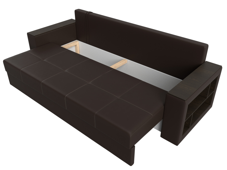 Диваны кровати со спальным местом, Диван прямой Дубай Лайт, экокожа