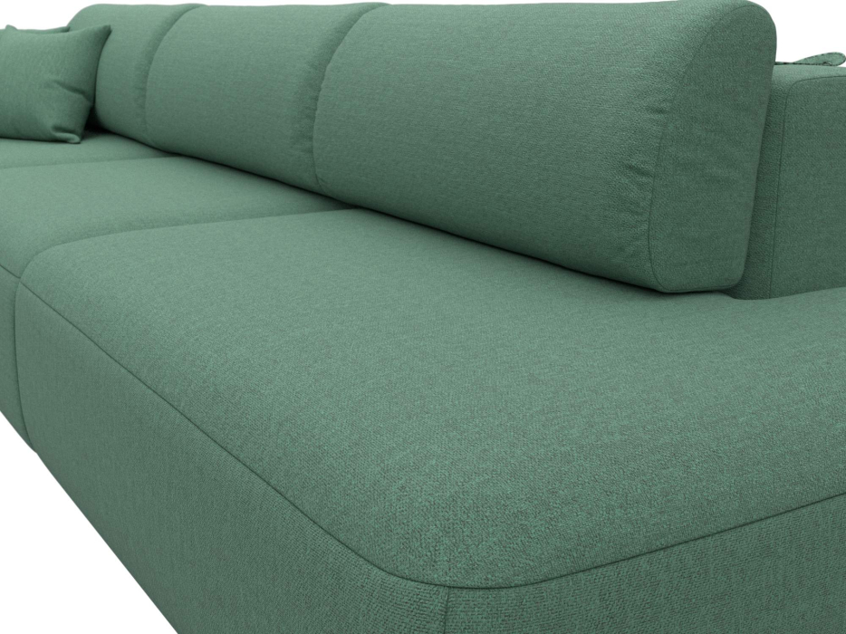 Диваны еврокнижки, Диван прямой Лига-036 НПБ Модерн Лонг подлокотник слева, рогожка Амур