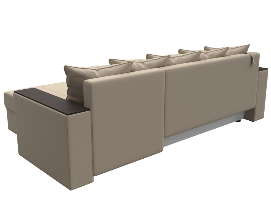 Диваны угловые в гостиную, Диван угловой Дубай Лайт угол универсальный, экокожа