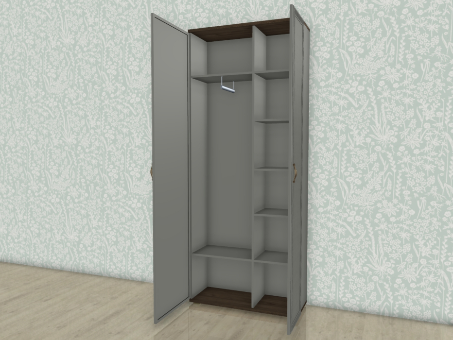 Шкафы двухстворчатые, Модульная система Карина Шкаф ШК-1033 с зеркалом