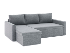 Диваны угловые в гостиную, Диван-кровать угловой Турин дельфин, рогожка