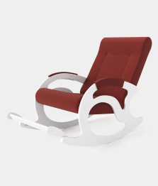 Кресло-качалка Тироль - БЕЛЫЕ ткань