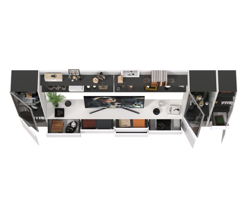 Стенки для гостиной, Мебель для гостиной модульная Сидней комплектация № 116