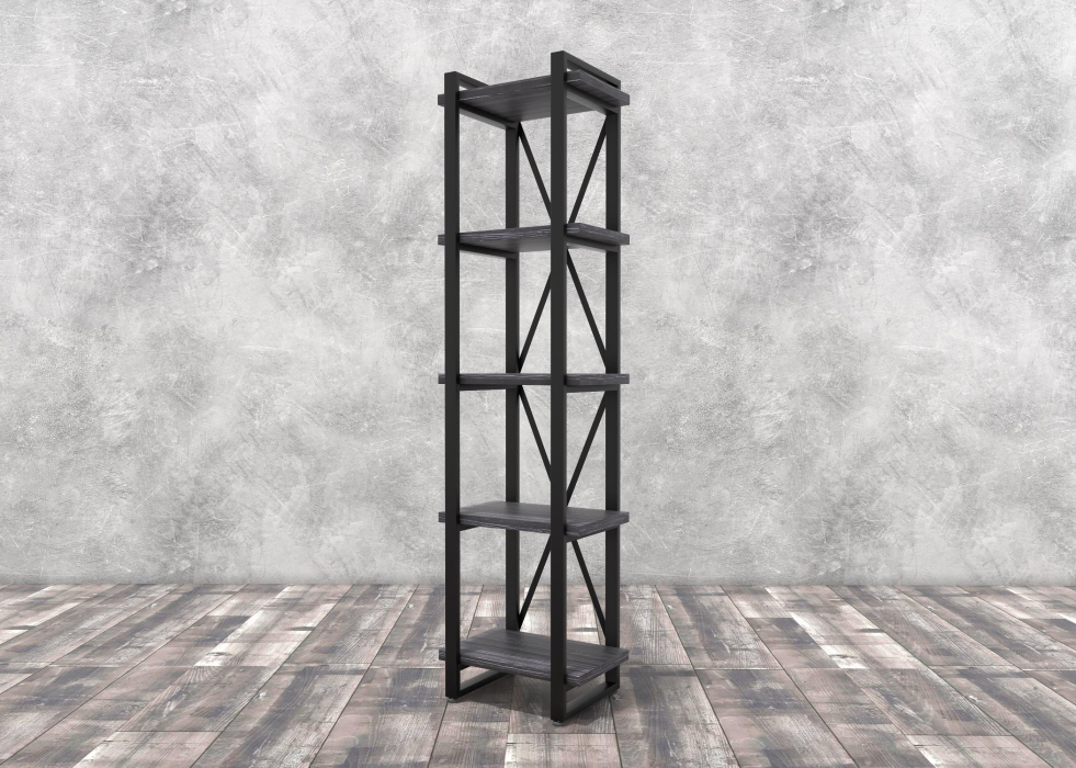 Стеллажи, Стеллаж Айсберг Лофт 40х182-2 черный