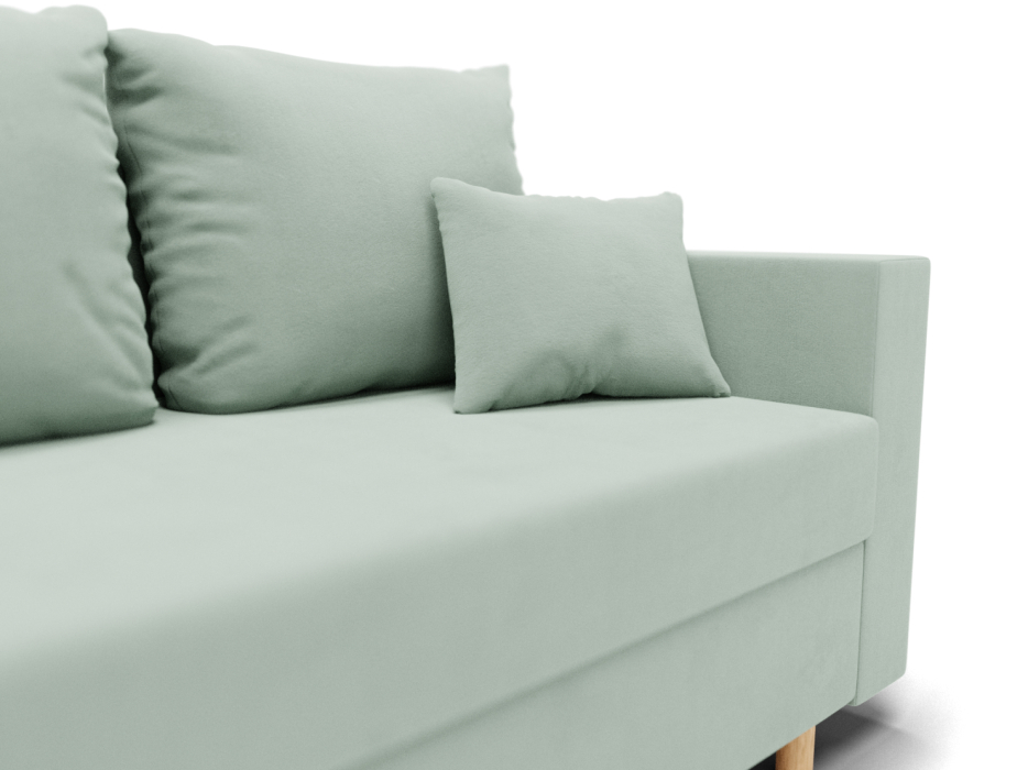 Диваны еврокнижки, Прямой диван Адам, НПБ,еврокнижка,велюр