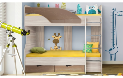 Двухъярусная кровать Бриз-5