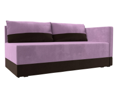 Кушетка диван, Кушетка Никас правая, микровельвет