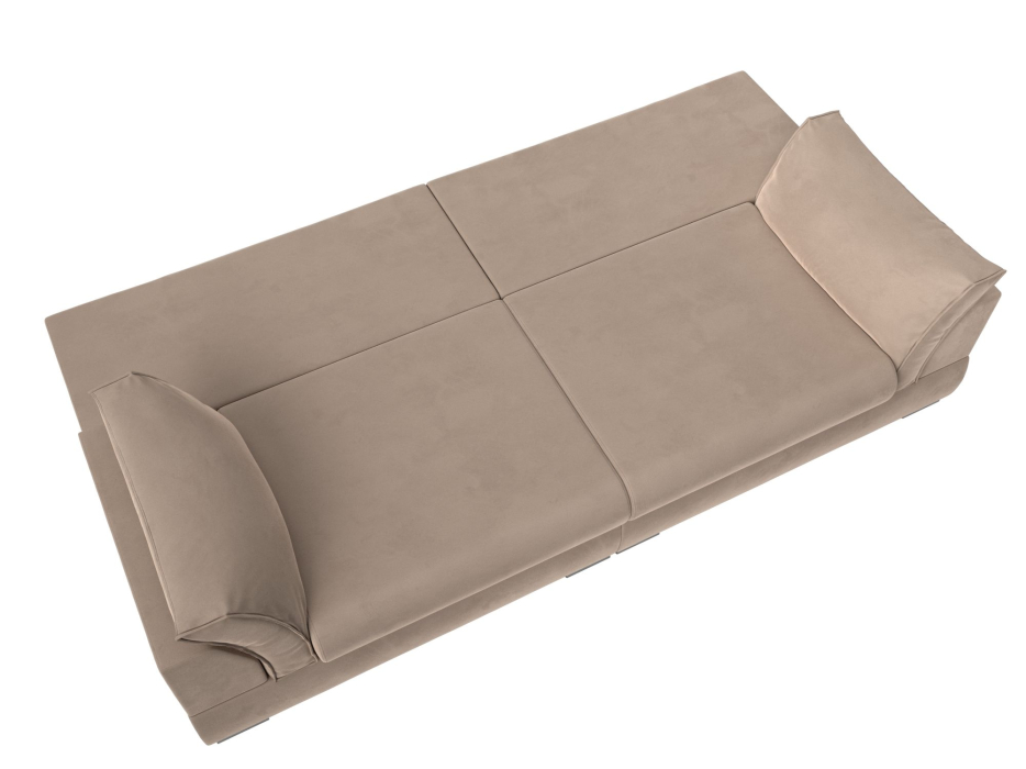 Диваны с ящиком для белья, Прямой диван Пекин, велюр