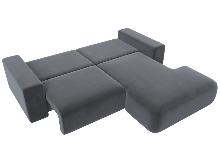 Диваны угловые в гостиную, Диван угловой Лига-036 Классик правый угол, велюр