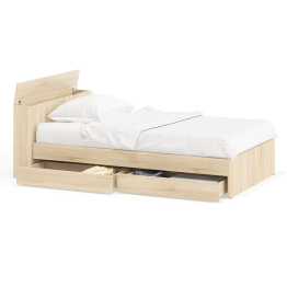 Кровать с ящиками и ящиком для хранения белья односпальная Ксения 1200