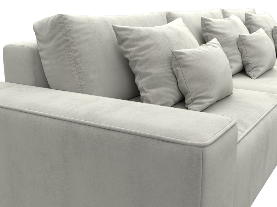 Диваны угловые в гостиную, Диван угловой Лига-074 угол универсальный, велюр TOWER