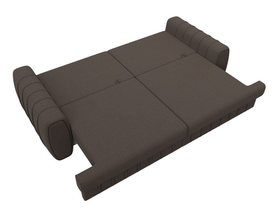 Диваны еврокнижки, Диван прямой Лига-057 НПБ, рогожка Амур