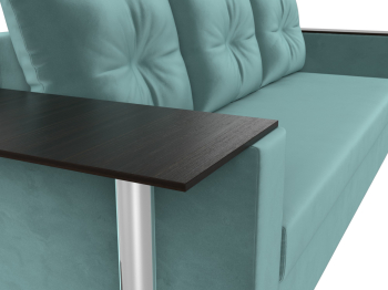 Диван прямой Атланта со столом слева, велюр