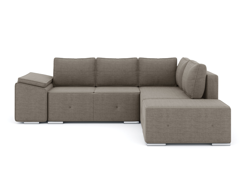 Диваны угловые в гостиную, Диван-кровать угловой Хавьер  ПБ еврокнижка, рогожка Люкс