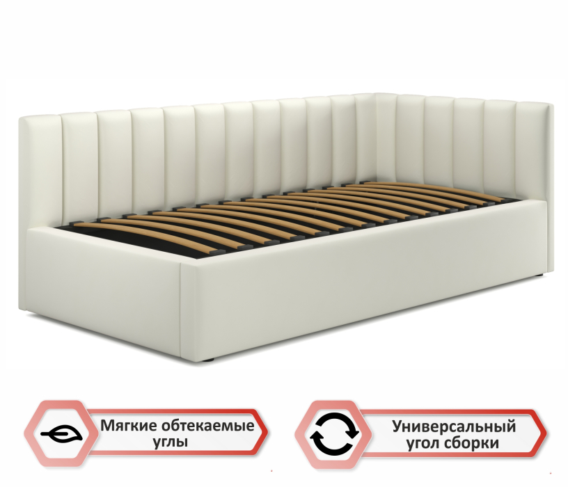 Мягкая кровать, Мягкая кровать-тахта Milena 900 подъемная с матрасом ГОСТ