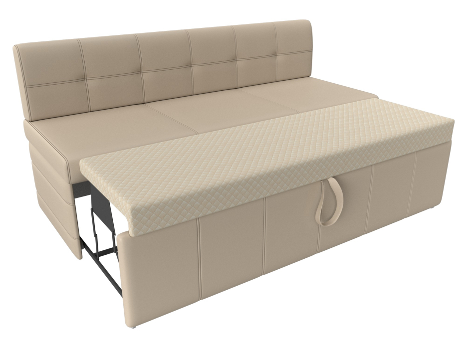 Диваны прямые кухонные, Кухонный прямой диван Лео, экокожа