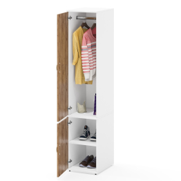 Пенал со штангой для одежды и полкой глубокий Лидер-8 МД 23Б