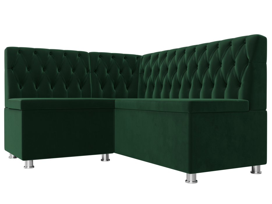 Диваны угловые кухонные, Кухонный угловой диван Мирта левый угол, велюр