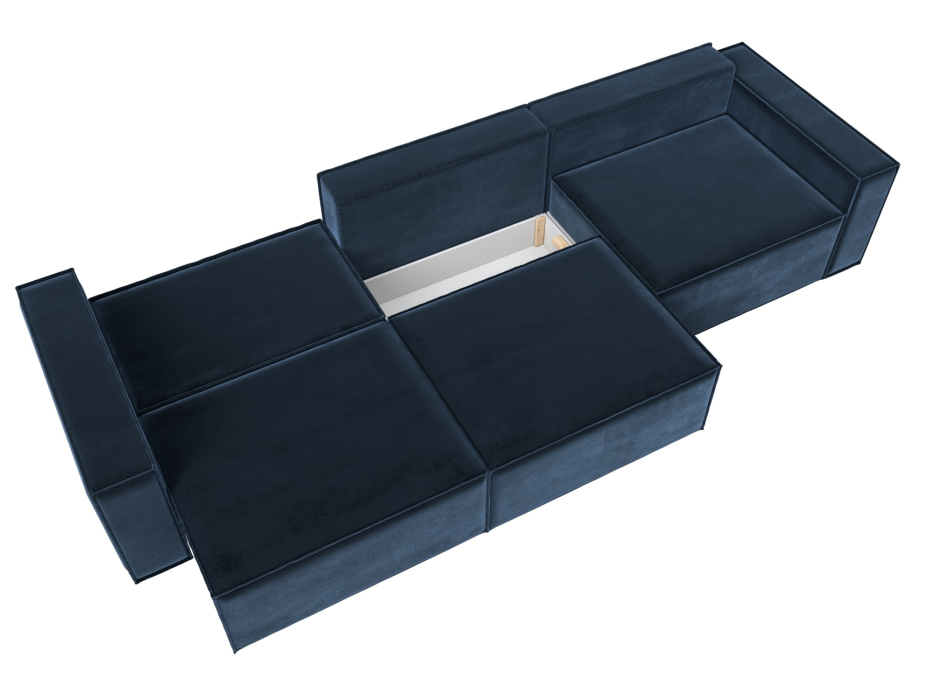 Диваны кровати со спальным местом, Диван прямой Куба лонг, велюр TOWER