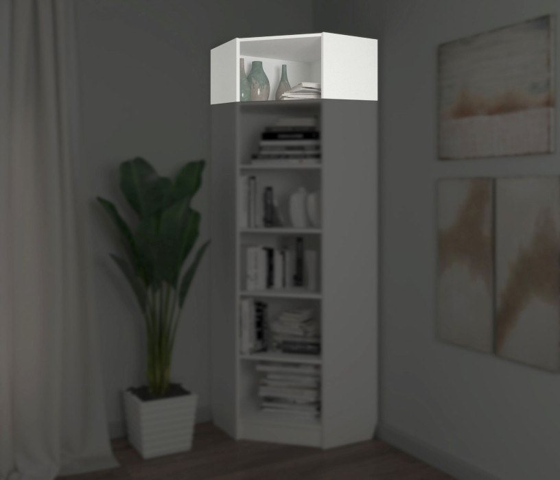 Открытые, Надстройка Бетти угловая 550х550х280х350