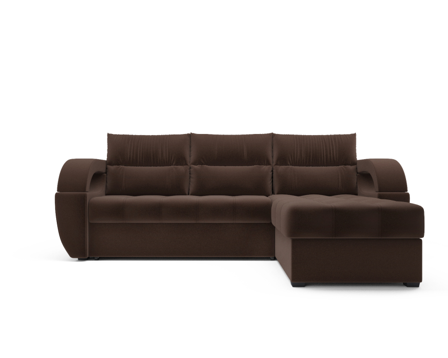 Диваны угловые в гостиную, Угловой диван Мартинес, микровелюр