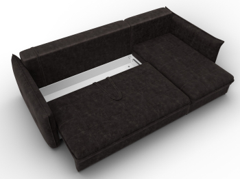 Диван угловой Лига-100 НПБ угол универсальный, велюр BRUT