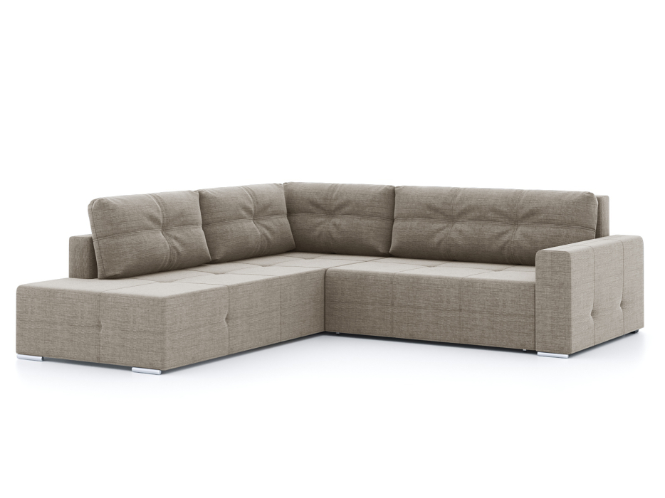 Диваны угловые в гостиную, Диван-кровать угловой Леос НПБ, рогожка Люкс