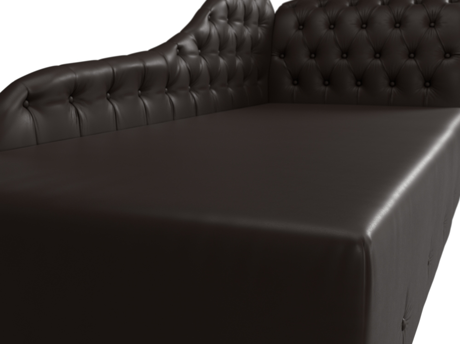 Кушетка диван, Кушетка Камерон правая, экокожа