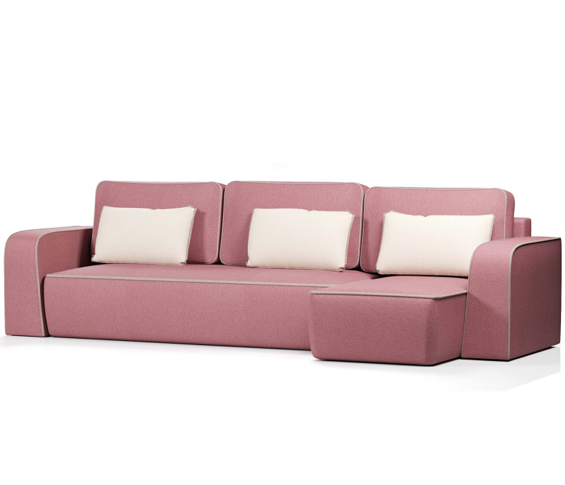 Диваны угловые в гостиную, Диван-кровать угловой Линда еврокнижка,велюр