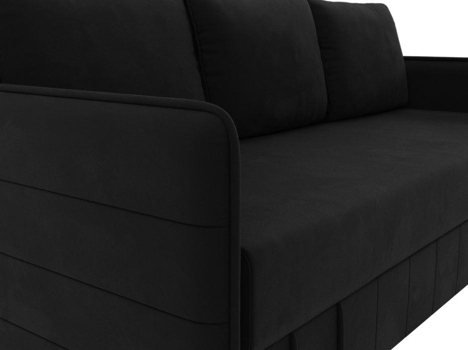 Диваны с ящиком для белья, Прямой диван Слим НПБ, микровельвет