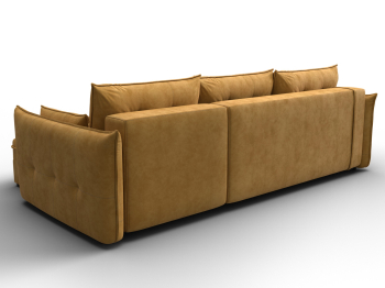 Диван угловой Лига-100 НПБ угол универсальный, велюр BRUT