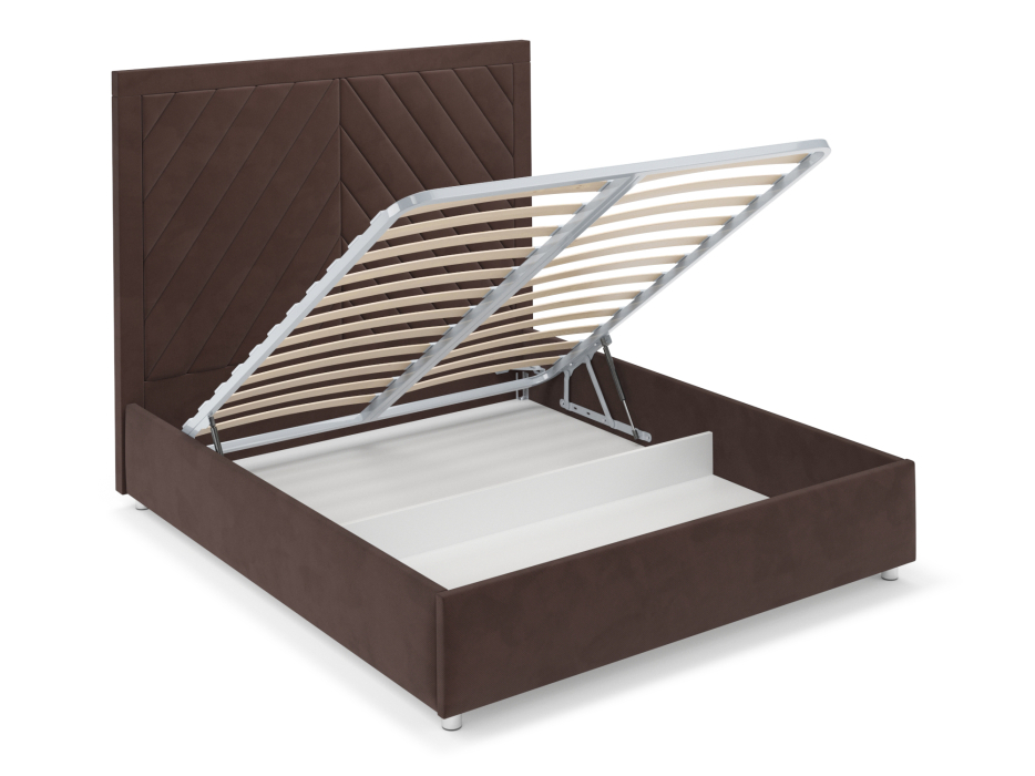 Мягкая кровать, Кровать Мишель 140 см (Велюр)