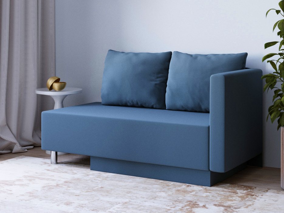 Диваны кровати со спальным местом, Кушетка Леон Lux, универсальный,  велюр