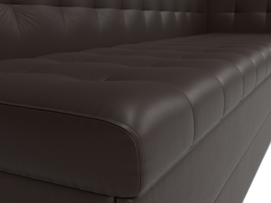 Диваны угловые кухонные, Кухонный диван Бриз с углом справа, экокожа