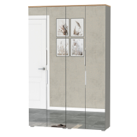Прихожие, Шкаф для одежды с четырьмя зеркальными дверками Октава