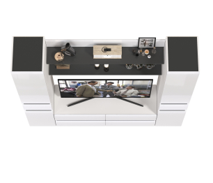 Два пенала с ящиком с двумя полочками и ТВ-тумбой Сидней