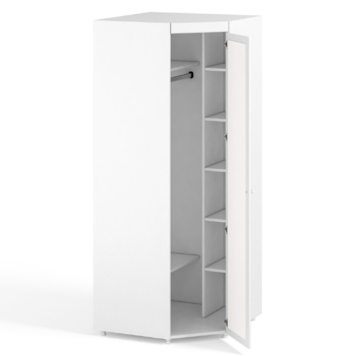 Угловые шкафы, Монако МН-68 Шкаф угловой с зеркальной дверью (560)