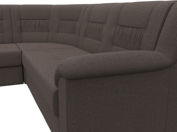 Диван угловой Карелия левый угол, рогожка Амур