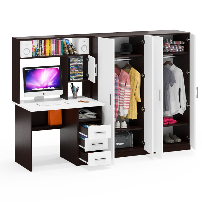 Домашние кабинеты, Стол для компьютера и два шкафа СК-9