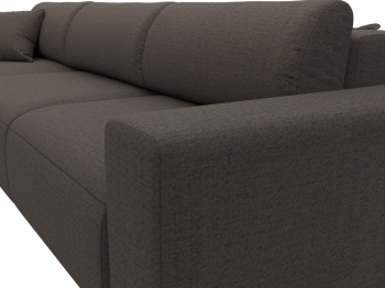 Диван угловой Лига-036 НПБ Классик Лонг левый угол, рогожка Амур