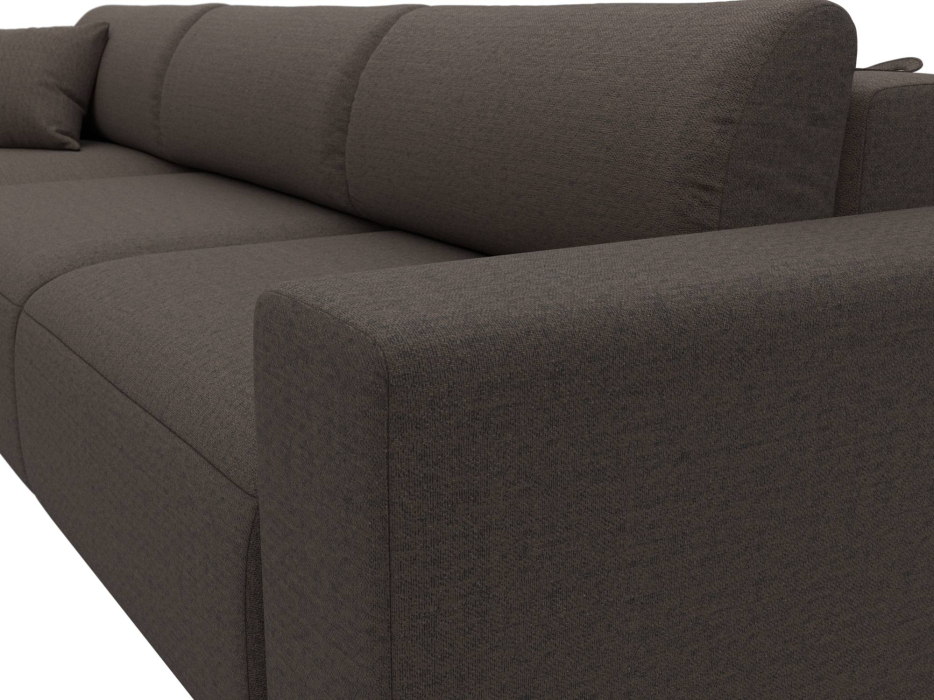 Диваны угловые в гостиную, Диван угловой Лига-036 НПБ Классик Лонг левый угол, рогожка Амур