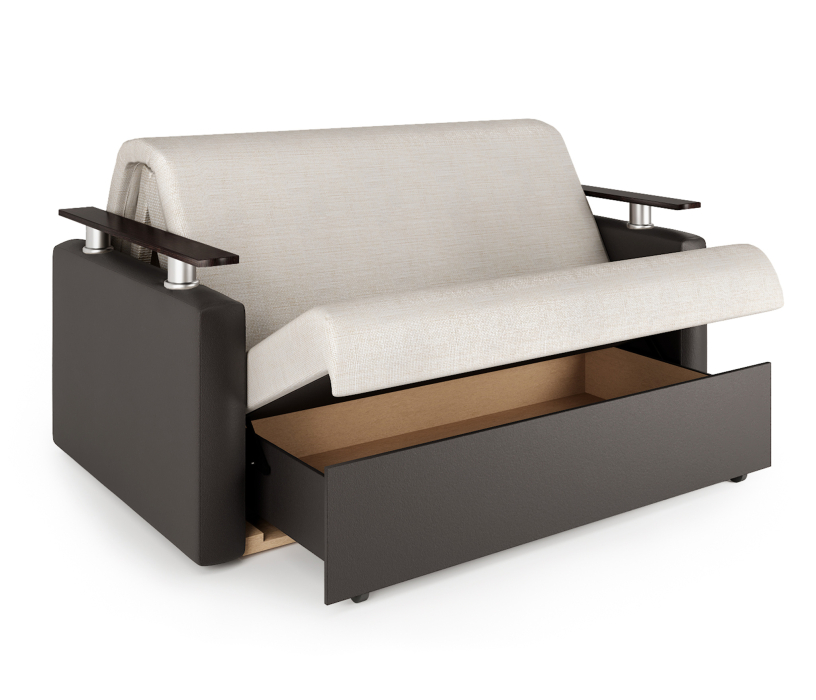 Диваны с ящиком для белья, Диван-кровать Шарм 120, экокожа/шенилл