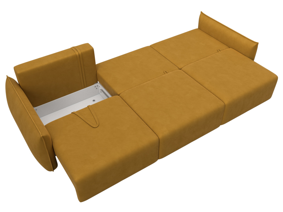 Диваны еврокнижки, Диван прямой Лига-051 НПБ Лонг, велюр BRUT