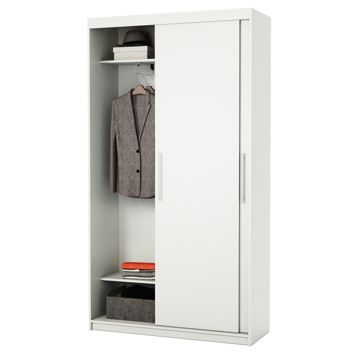 Шкафы-купе 2-х дверные, Шкаф-купе 2-х дверный Эконом платяной 120х45х200