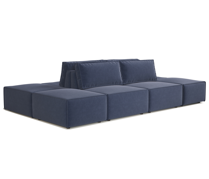 Диваны кровати прямые, Диван модульный Шарм 25 95х95х70 см, велюр