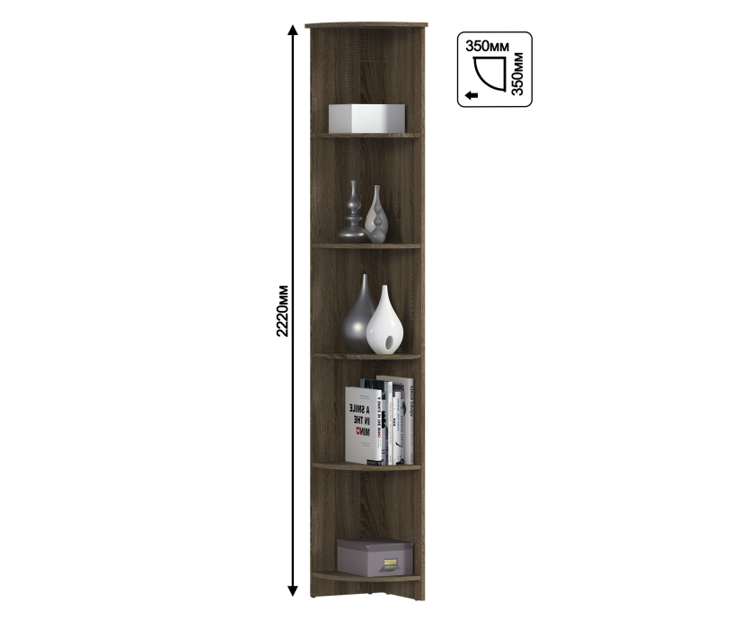 Открытые, Стеллаж торцевой Илона (Прованс) СБ-2800