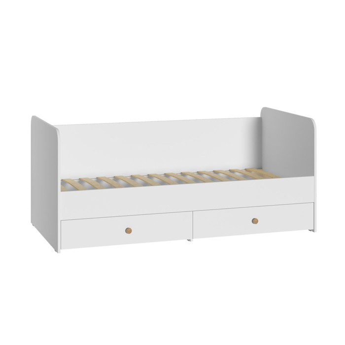 Кровати одноярусные, Кровать Джастин 11.55 с ящиками и бортиком