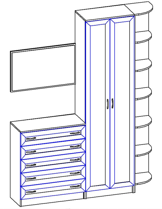 Прихожие, Композиция ГОРИЗОНТ Р-9