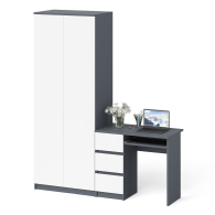 Компьютерные столы, Шкаф две двери Мори МШ800.1 и компьютерный стол МС-6 ящики слева